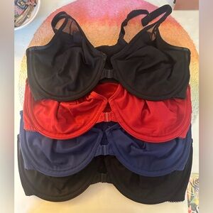 Bundle of 4 Wacoal 34D Front Close Racerback bras